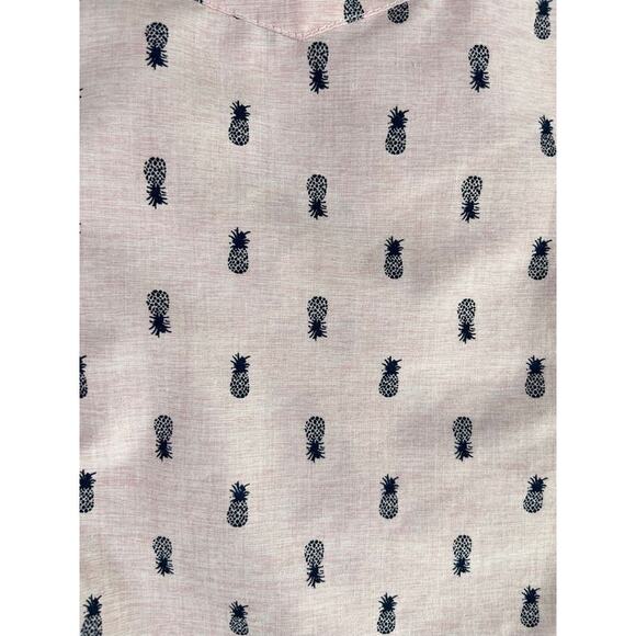 Molokai Surf Co Pink Pineapple Print Button Down Shirt Men's Large Tropical - Picture 7 of 10